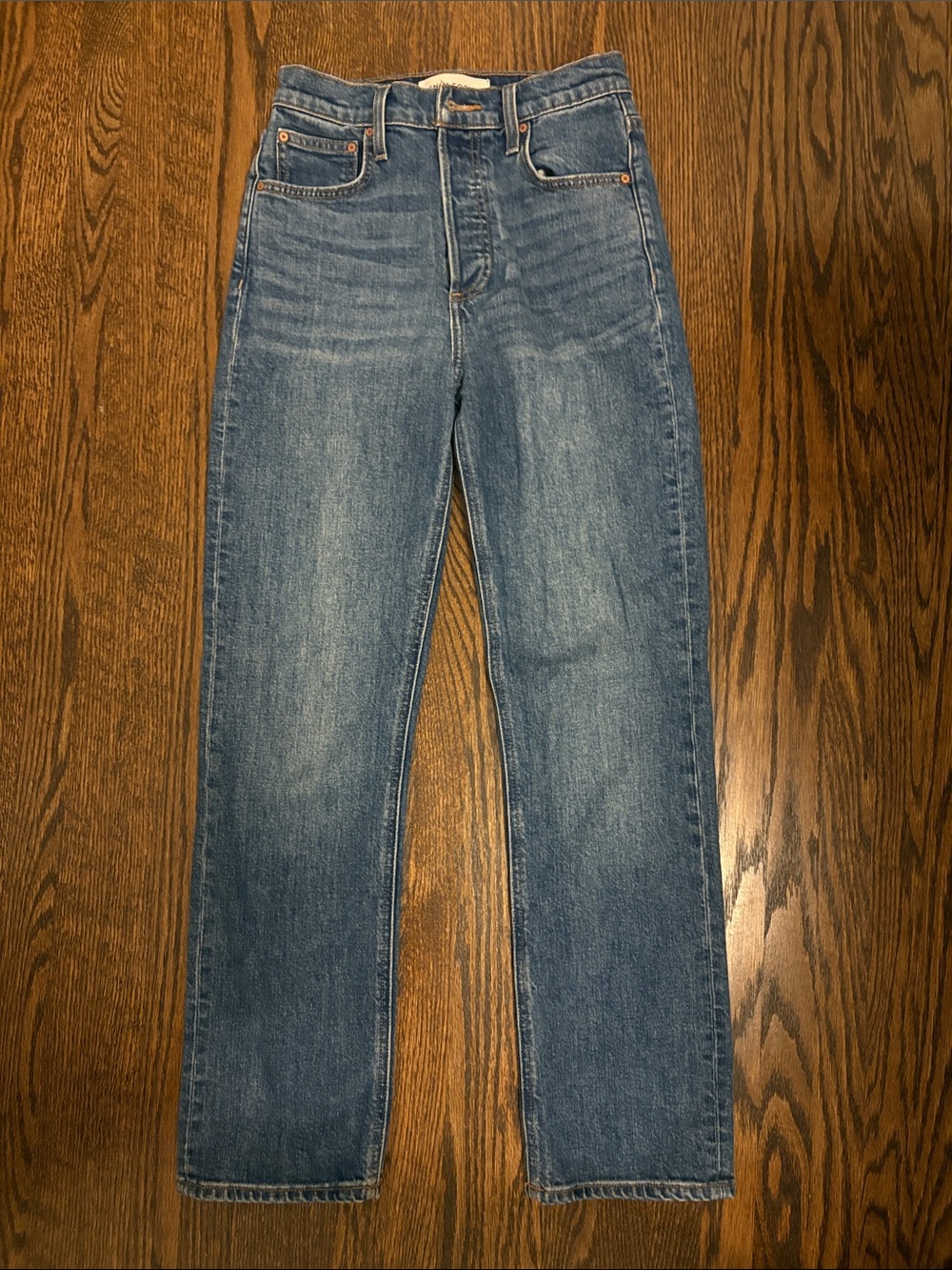 Denim Forum Artzia Women’s Straight Jeans in Blue